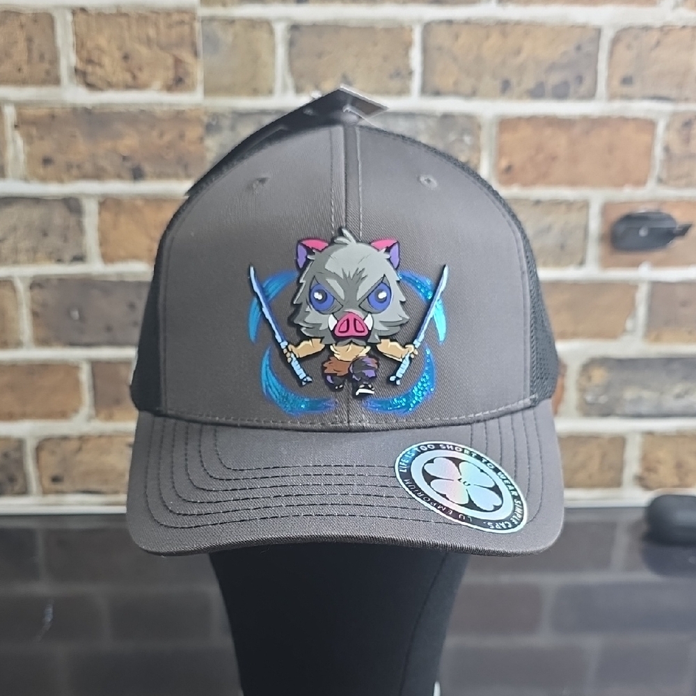 Gray Cap with Boar Character Design